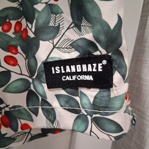 ISLANDHAZE Men's XL Waist 36 Swim Trunks Holly Berries BRAND-NEW w/tags MB321044
